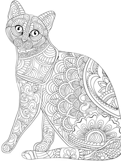 Кошечка с узором