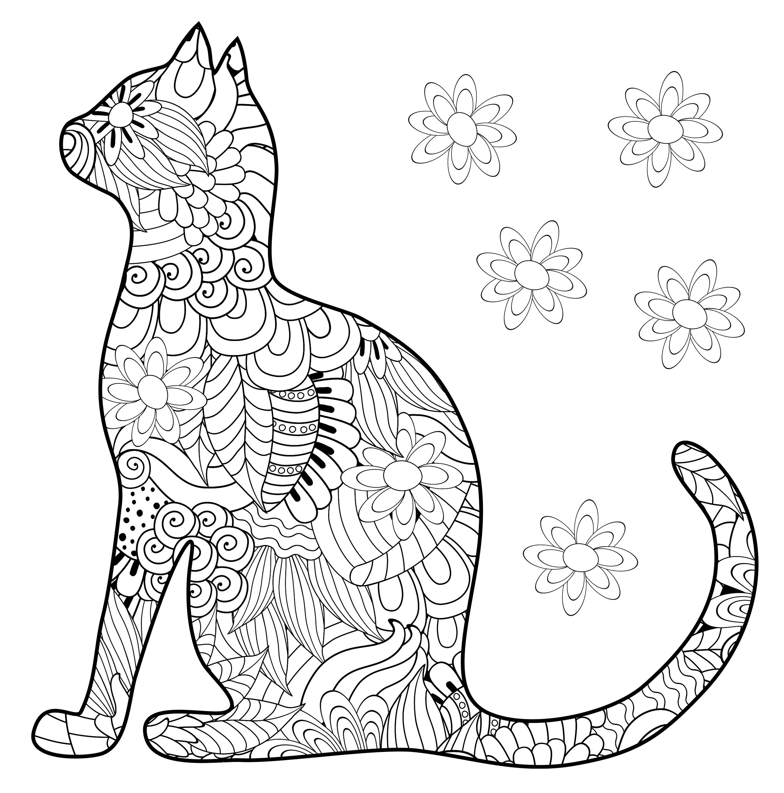 Силуэт кошки